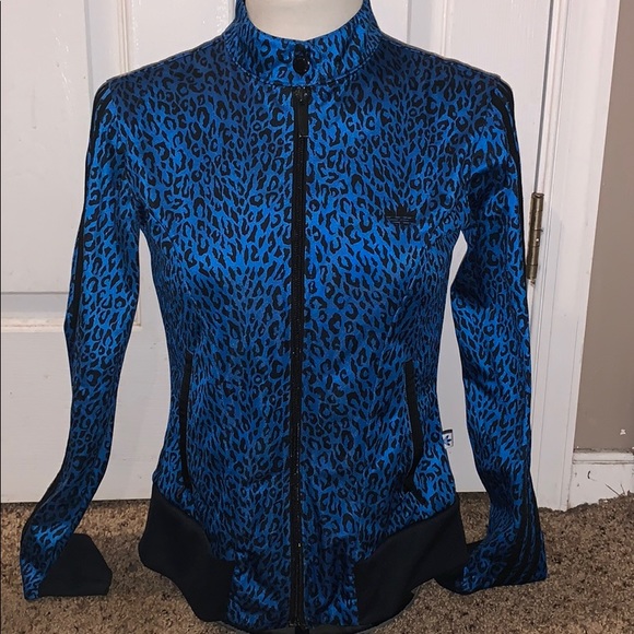 adidas Jackets & Blazers - 🚨Adidas SuperStar Blue Cheetah Jacket